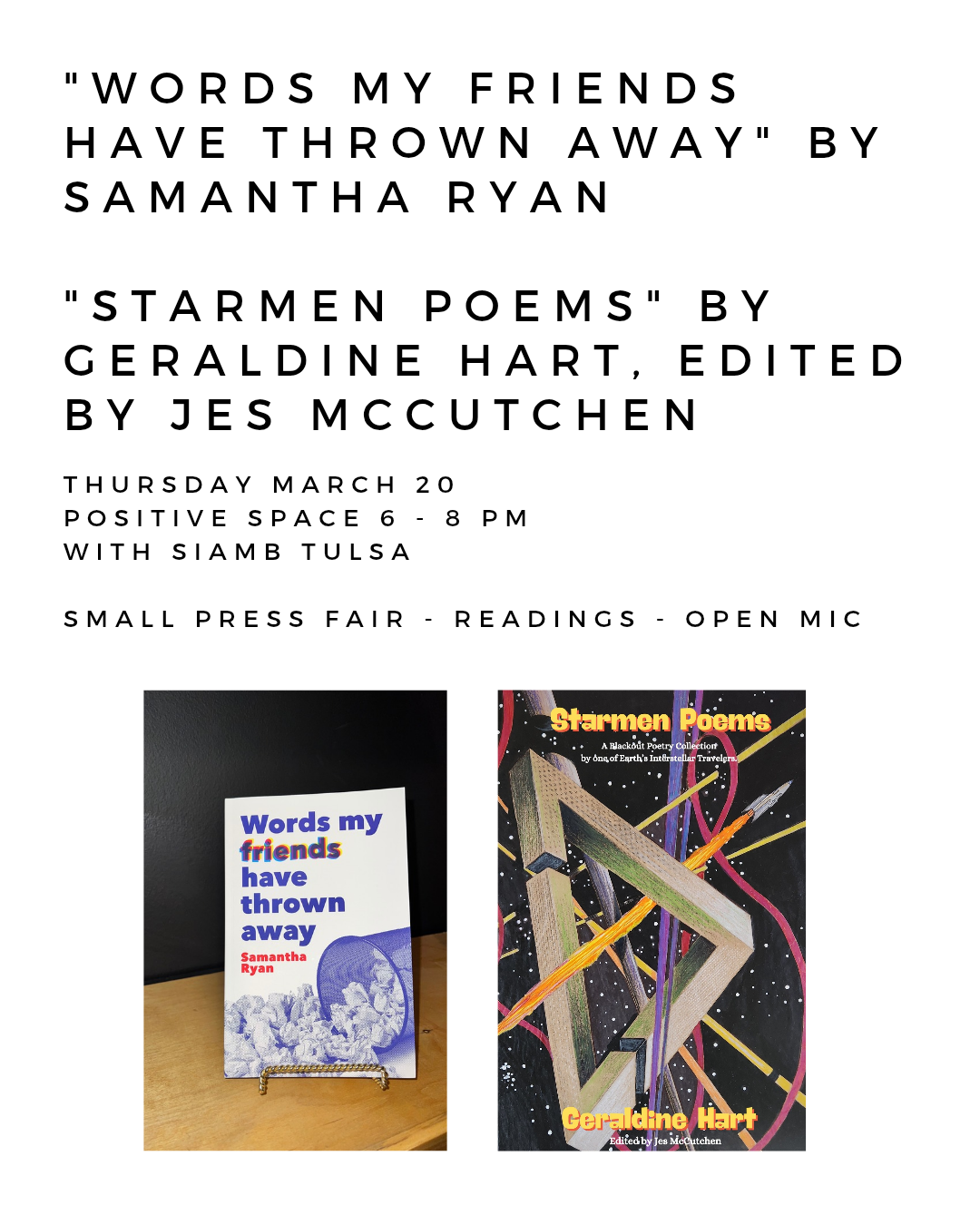 Book Launch March 20, 2025: Jes McCutchen & Sam Ryan